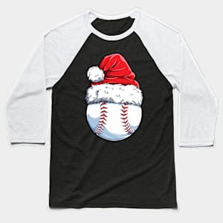 Christmas Baseball Ball Santa Hat Baseball T-Shirt